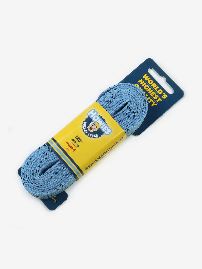 Хоккейные шнурки HOWIES Waxed Голубой