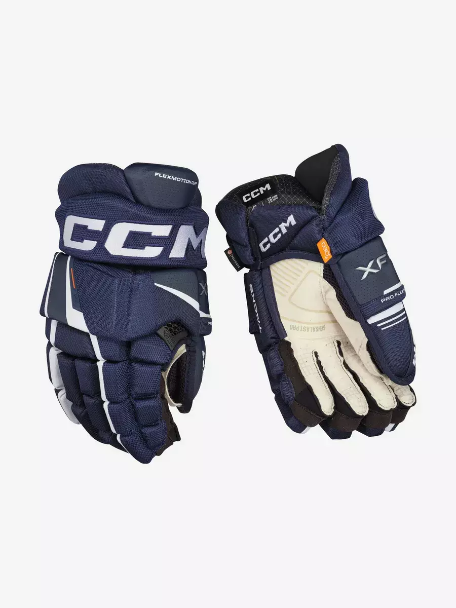 Хоккейные перчатки CCM TACKS XF PRO Синие