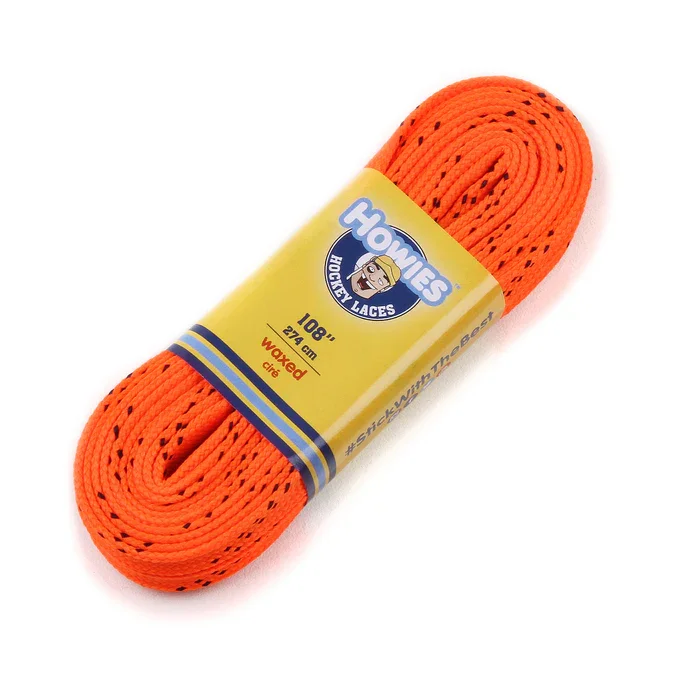Хоккейные шнурки HOWIES Waxed оранжевый