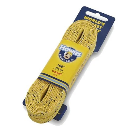 Хоккейные шнурки HOWIES Waxed Жёлтый