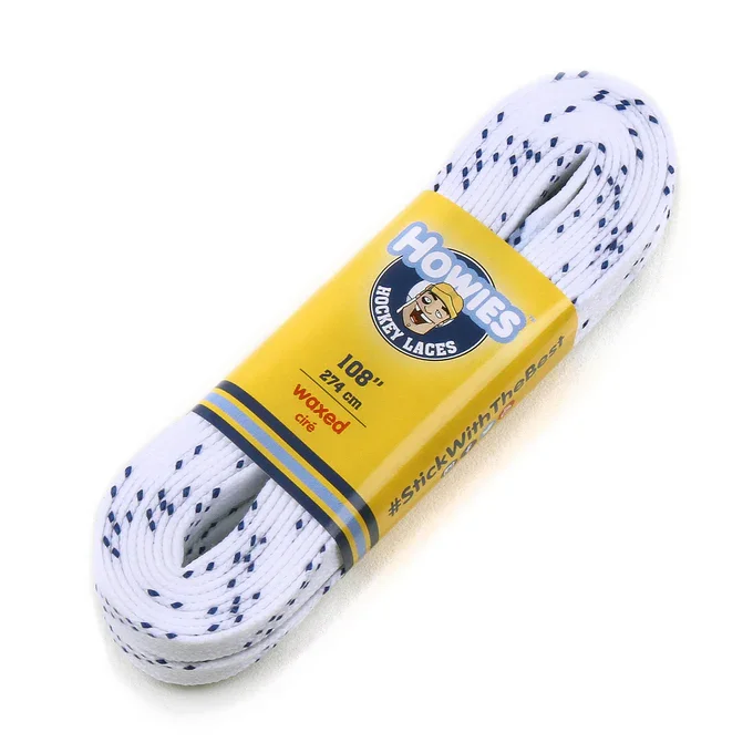Хоккейные шнурки HOWIES Waxed Белый