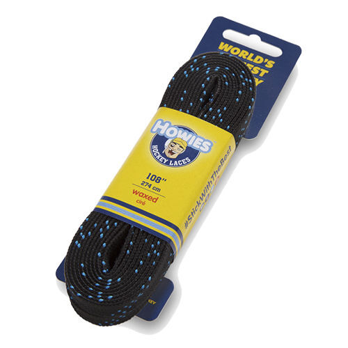 Хоккейные шнурки HOWIES Waxed Чёрный