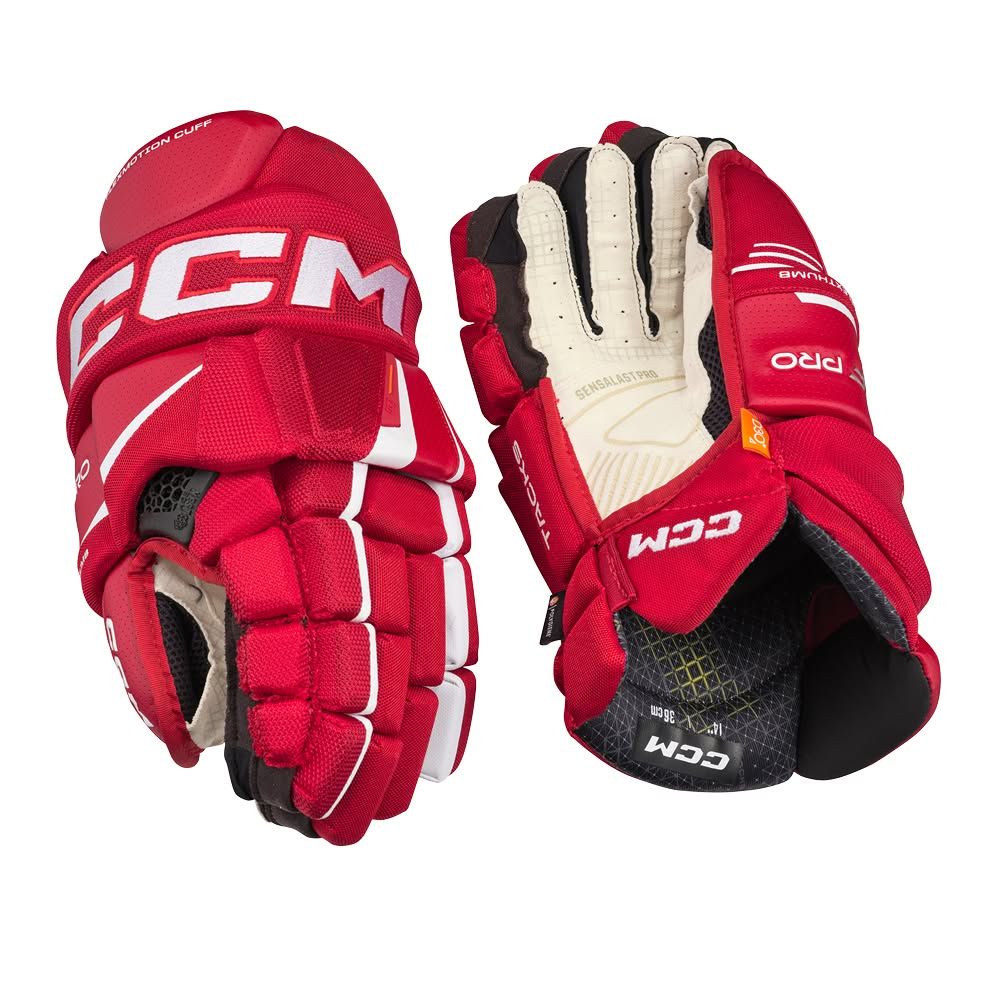 Хоккейные перчатки CCM TACKS XF PRO Красные