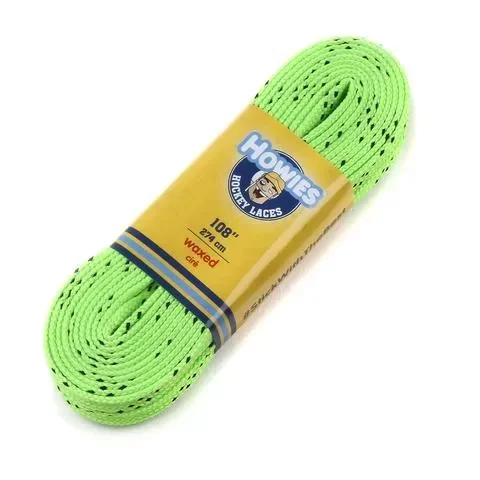 Хоккейные шнурки HOWIES Waxed Салатовый