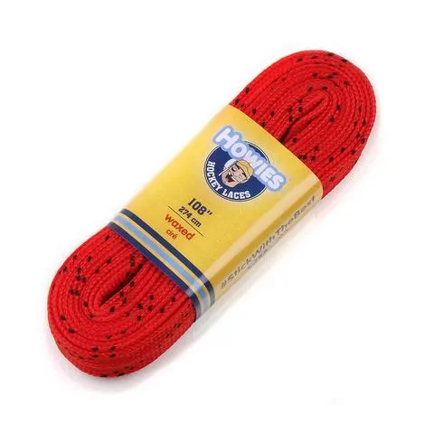 Хоккейные шнурки HOWIES Waxed Красный